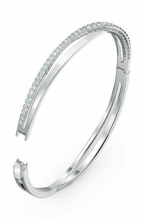 Swarovski - Narukvica TWIST - srebrna. Narukvica iz kolekcije Swarovski. Elegantni model s ukrasom od kristala