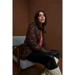Quilted jacket smeđa