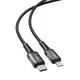ACEFAST kabel Tip C za iPhone Lightning 8-pin MFi 3A PD30W aluminijska legura C1-01 1,2 m crna