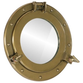 VidaXL Viseće zidno ogledalo Ø 30 cm&nbsp;od aluminija i stakla