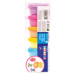 PlayBox: Set plastelina u pastelnim bojama u posudama, 6x14 grama