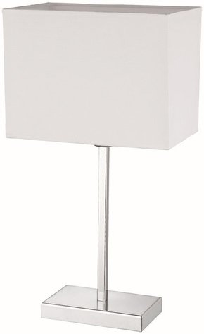 VIOKEF 4057900 | Toby-VI Viokef stolna svjetiljka 50cm s prekidačem 1x E27 bijelo mat