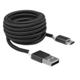 Sbox USB AM-MICRO-15B micro USB kabel, 1,5m, crni