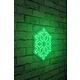 Ukrasna plastična LED rasvjeta, Snowflake - Green