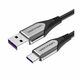Vention USB-C / USB-A kabel, 1m, sivi