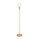 MARKSLOJD 106867 | Minna Markslojd podna svjetiljka 144cm s prekidačem 1x E14 mesing, opal