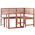vidaXL Balkonski stol i kutna klupa set 2 komada masivno drvo akacije