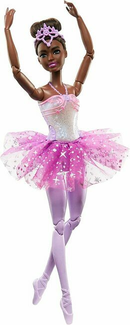 Mattel Barbie Sjajna čarobna balerina s ljubičastom suknjom