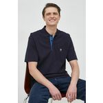 Pamučna polo majica Tommy Hilfiger boja: tamno plava, s aplikacijom - mornarsko plava. Polo majica iz kolekcije Tommy Hilfiger. Model izrađen od tanke, elastične pletenine. Prozračan u udoban model.