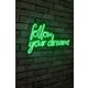 Ukrasna plastična LED rasvjeta, Follow Your Dreams - Green