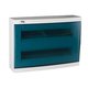 KANLUX 23615 | Kanlux zidna radjelna kutija DIN35, 36P pravotkutnik IP30 IK07 bijelo, sivo-plavo