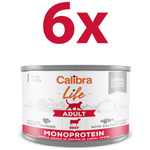 Calibra Life Adult konzerva za mačke, govedina, 6 x 200 g