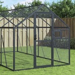 vidaXL Kavez za ptice antracit 1,79x6x1,85 m aluminijski