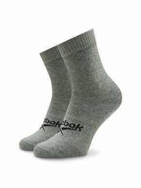 Visoke unisex čarape Reebok Active Foundation Quarter Socks GI0076 medium grey heather