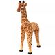 vidaXL Stojeća igračka plišana žirafa smeđa i žuta XXL