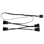 Kabel naponski 4-Pin PWM Fan Splitter Cable 700mm, crna, 4pin PWM fan Female - 4pin PWM fan Male, (ACCBL00007A)