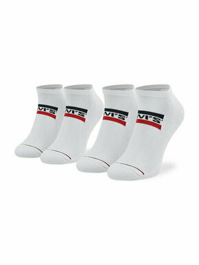 Set od 2 para unisex niskih čarapa Levi's® 701219507 White