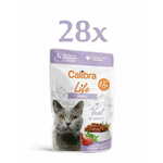 Calibra Life hrana za mačke, Adult, komadići teletine u umaku, 28 x 85 g