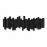Crna plastična zidna vješalica Sticks - Umbra