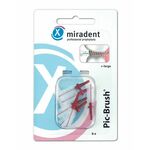 Miradent Pic-Brush, refill kit, bordeaux 6er