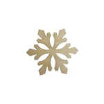 AtmoWood Drvena božićna pahuljica IV 6 x 5 cm