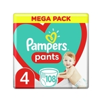 Pampers Pants Mega Pack pelene, veličina: 4, 9-15 kg, 108 kom
