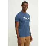 Salewa Tehnička majica Solidlogo Dry 27018 Tamnoplava Regular Fit