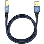 USB 2.0 priključni kabel [1x muški konektor USB 2.0 tipa a - 1x muški konektor USB 2.0 tipa b] 50.00 cm plava boja pozlaćeni kontakti Oehlbach USB Plus B