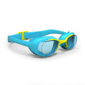 Naočale za plivanje XBASE prozirna stakla veličina L plavo-žute