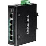 TRENDnet TI-PE50 DIN-šinski prekidač s pet priključaka, industrijski brzi Ethernet PoE + TrendNet TI-PE50 industrijski Ethernet preklopnik 10 / 100 MBit/s