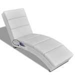 vidaXL Električna fotelja za masažu, Bijela