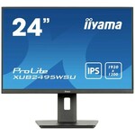 Iiyama ProLite XUB2495WSU-B7 monitor, IPS, 24", 16:10, 1920x1080/1920x1200, 75Hz, pivot, HDMI, Display port, USB