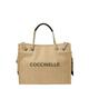 Coccinelle Shopper torba pijesak / crna