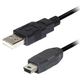 Transmedia USB A to 5 pin mini Kabel 1m TRN-C158-1L