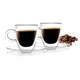 Set s 2 šalice od dvostrukog stakla Vialli Design Amo Espresso, 50 ml