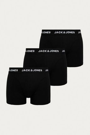 Jack &amp; Jones - Bokserice (3-pack) - crna. Bokserice iz kolekcije Jack &amp; Jones. Model izrađen od glatke pletenine.