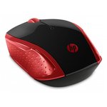 HP 2HU82AA bežični miš, crveni