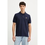 Pamučna polo majica Bally mornarsko plava MJE06N
