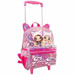 NaNaNa Surprise ružičasta školska torba na kotačiće 27x10x31cm