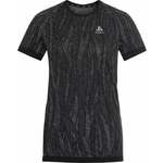 Odlo The Blackcomb Light Short Sleeve Base Layer Women's Black/Space Dye S Majica za trčanje s kratkim rukavom
