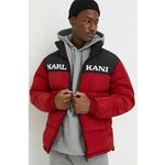 Karl Kani Zimska jakna tamno crvena / crna / bijela