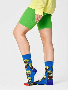 Visoke unisex čarape Happy Socks BUR01-6000 Plava