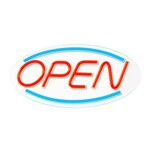 Neon PLEXI LED OPEN plavo crvena FPNE04X Forever Light