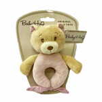 WEBHIDDENBRAND Baby Hug zvečka, medvjedić, 15 cm, roza