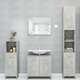 4-dijelni set kupaonskog namještaja od iverice siva boja betona