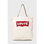 Levi's - Torbica - bež. Velika torbica iz kolekcije Levi's. bez kopčanja model izrađen od tekstilnog materijala.
