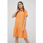 Haljina JDY boja: narančasta, mini, širi se prema dolje - narančasta. Haljina iz kolekcije JDY. Širi se prema dolje. Model izrađen od glatke tkanine.