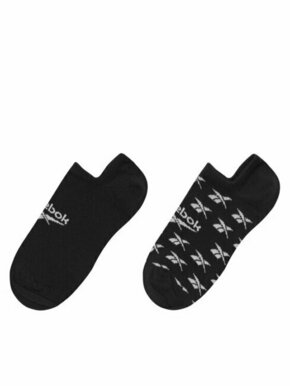 Set od 3 para unisex visokih čarapa Reebok CL FO Invisible Sock GG6679 Crna