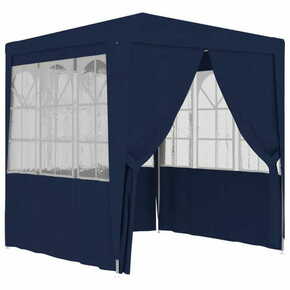 Profesionalni šator za zabave 2 5 x 2 5 m plavi 90 g/m²
