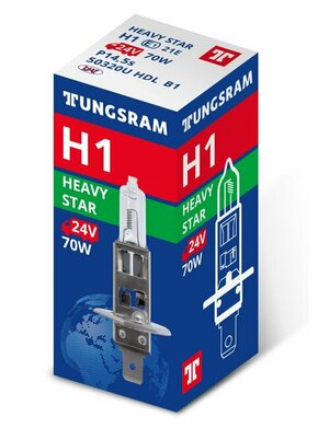 Tungsram (GE) Heavy Star 24V - dulji radni vijek i veća pouzdanostTungsram (GE) Heavy Star 24V - longer lifetime and increased robustness - H1 H1-HSTUNG-1